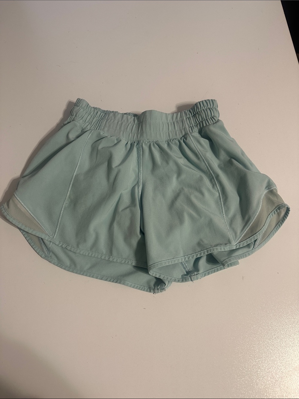 lululemon athletica Light Mint Athletic Shorts with Elastic Waist size 2